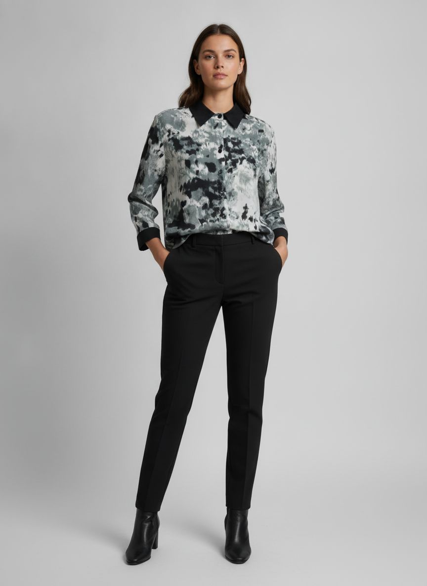 Camisa Meia Manga Acetinada