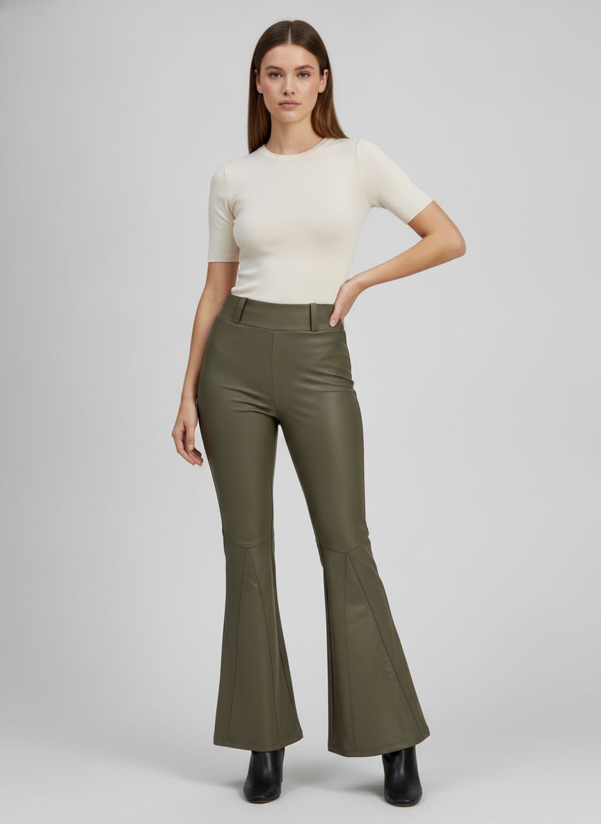 Calça Flare Elastano