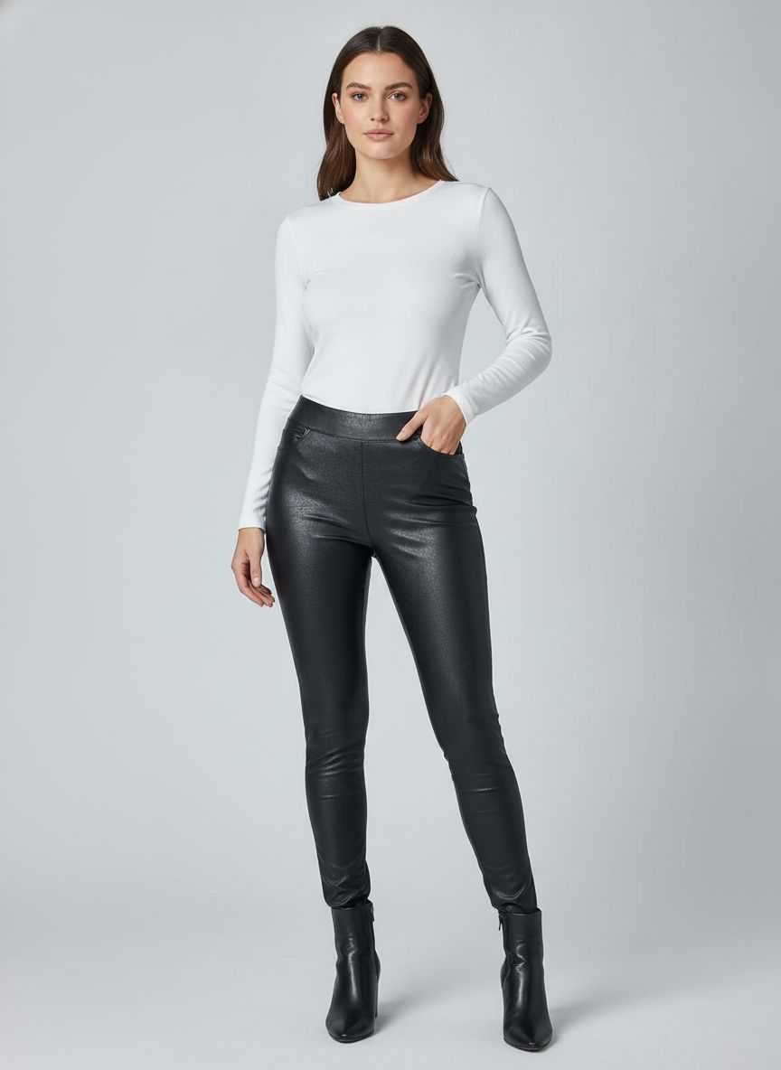 Calça Imita Couro