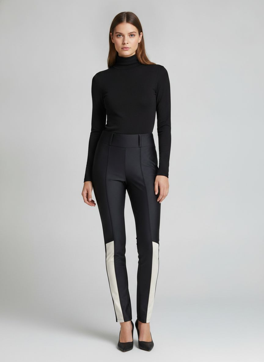 Calça Legging Estruturada com Bolsos
