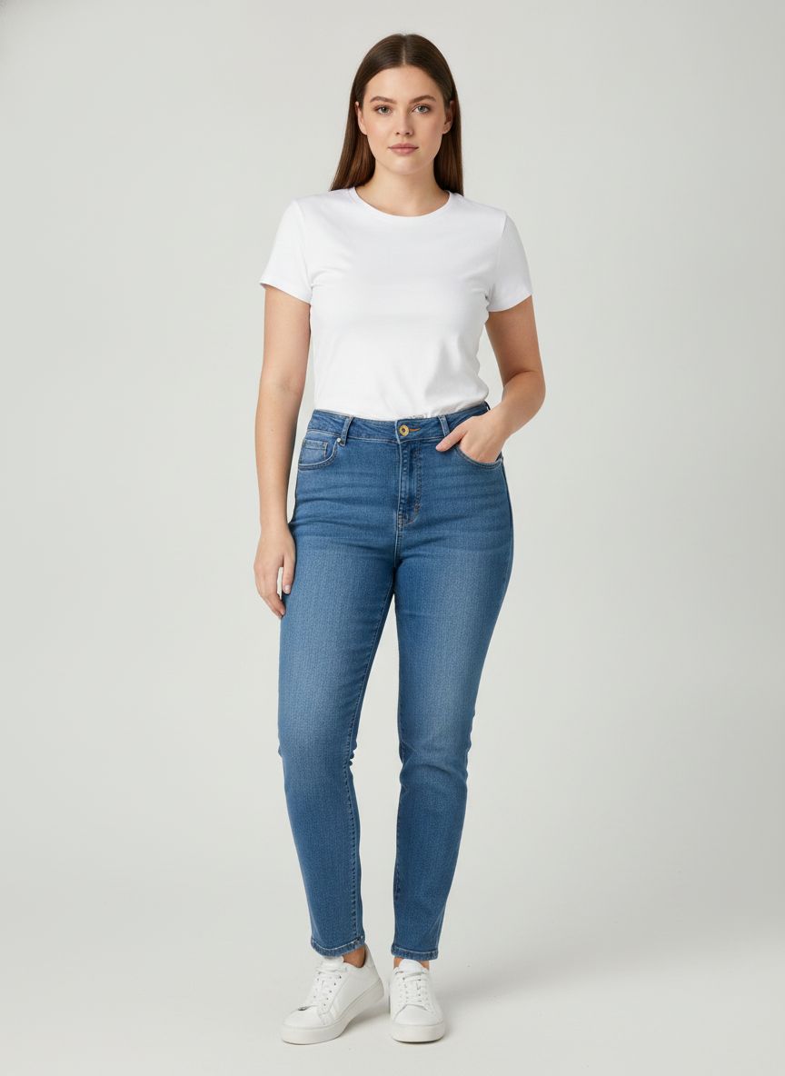 Calça Jeans Cintura Alta