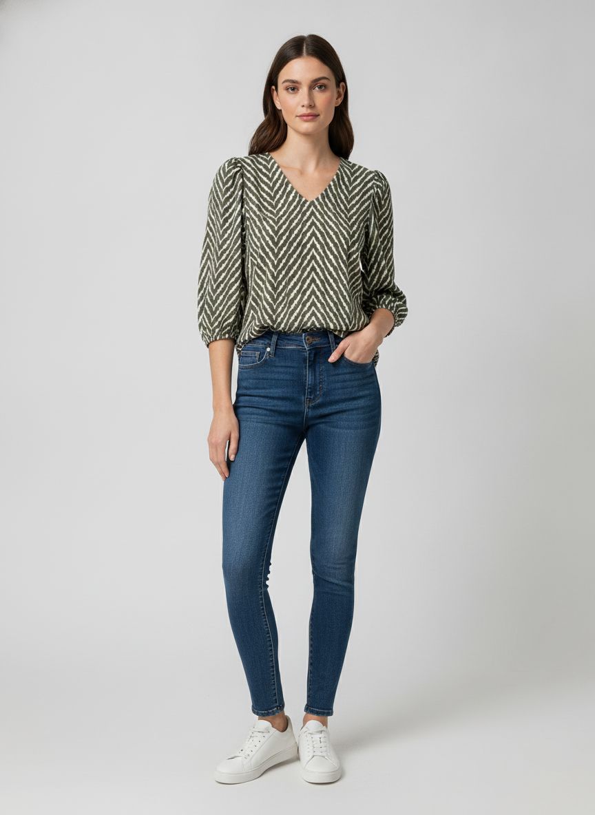 Blusa Meia Manga