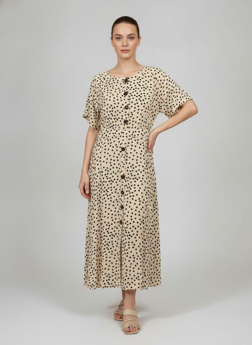 Vestido Midi Poá