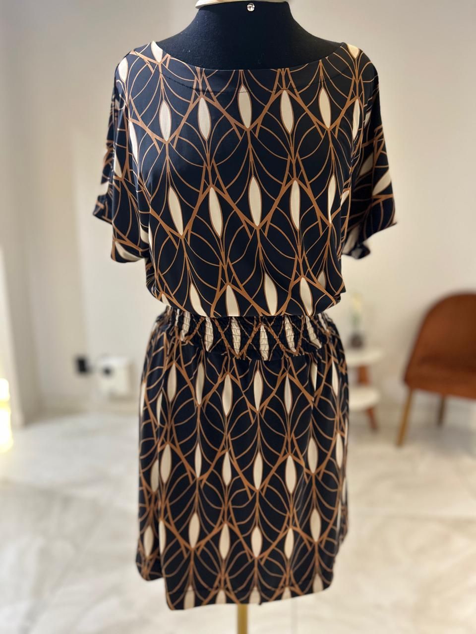 Vestido Lastex Rodado
