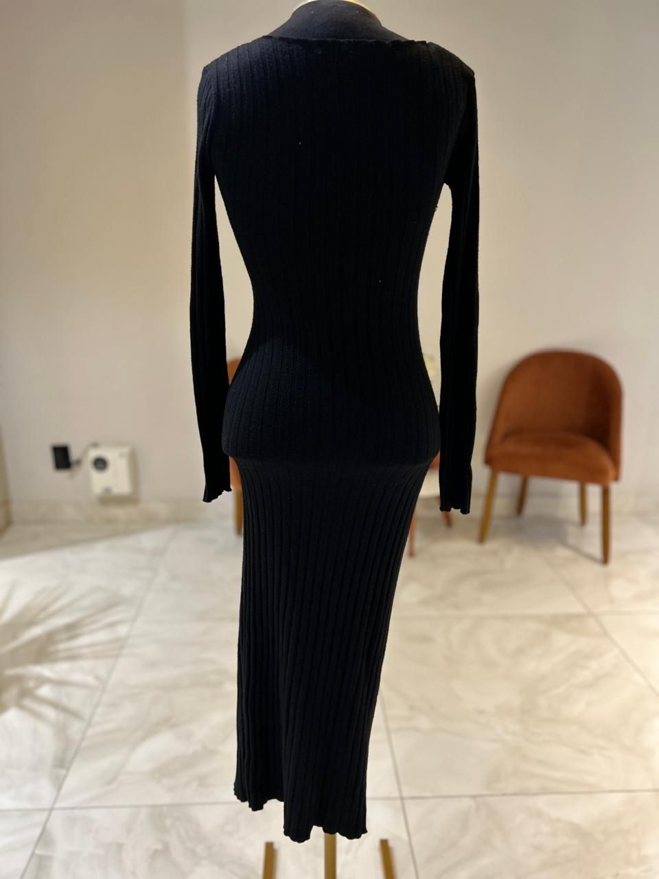 Vestido Tricot Midi