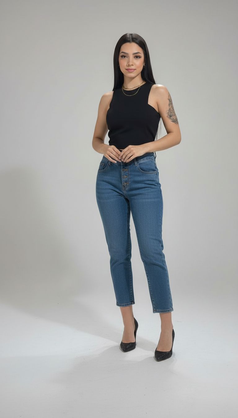 Calça Jeans Mom