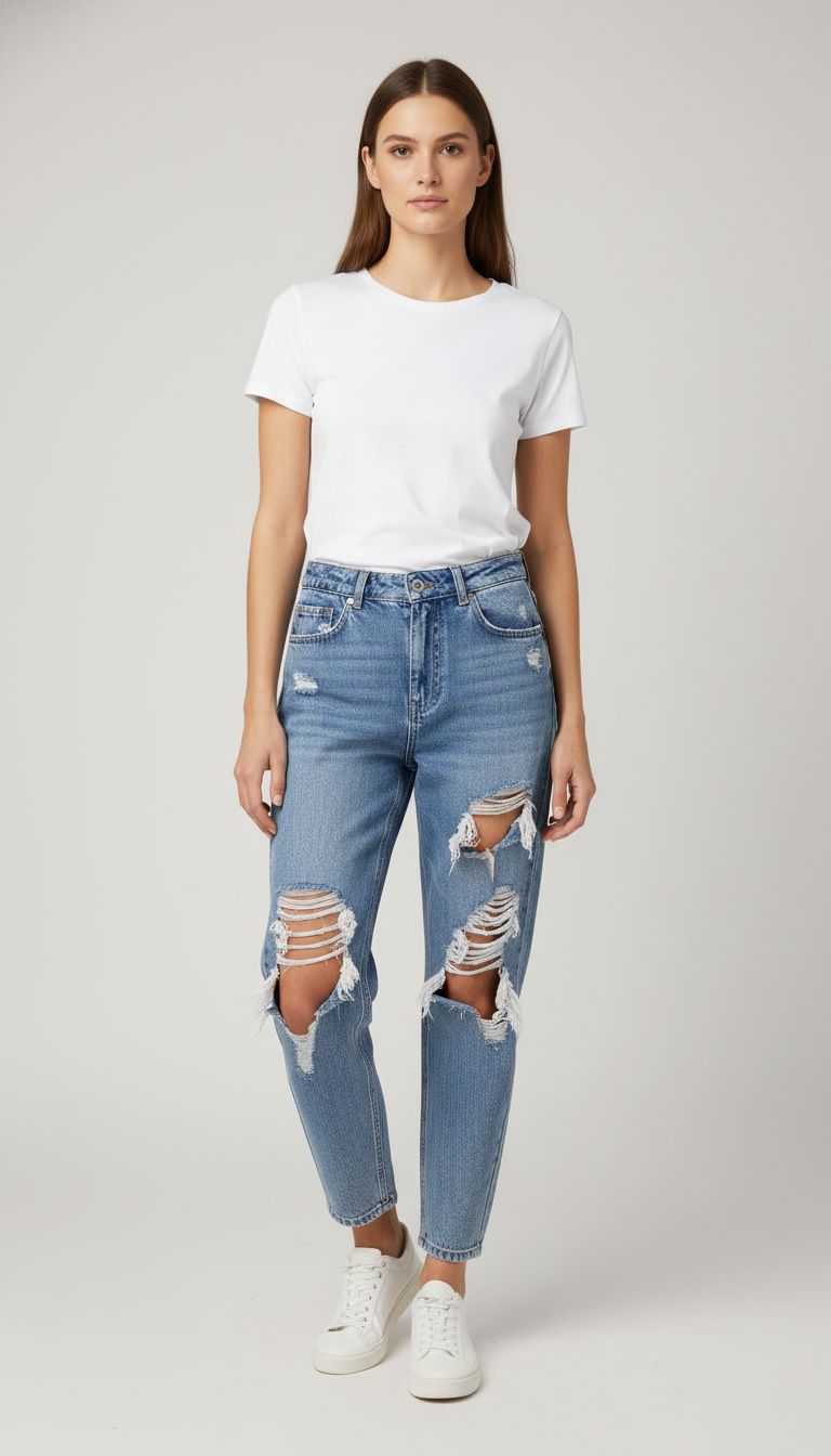 Calça Jeans Destroyed