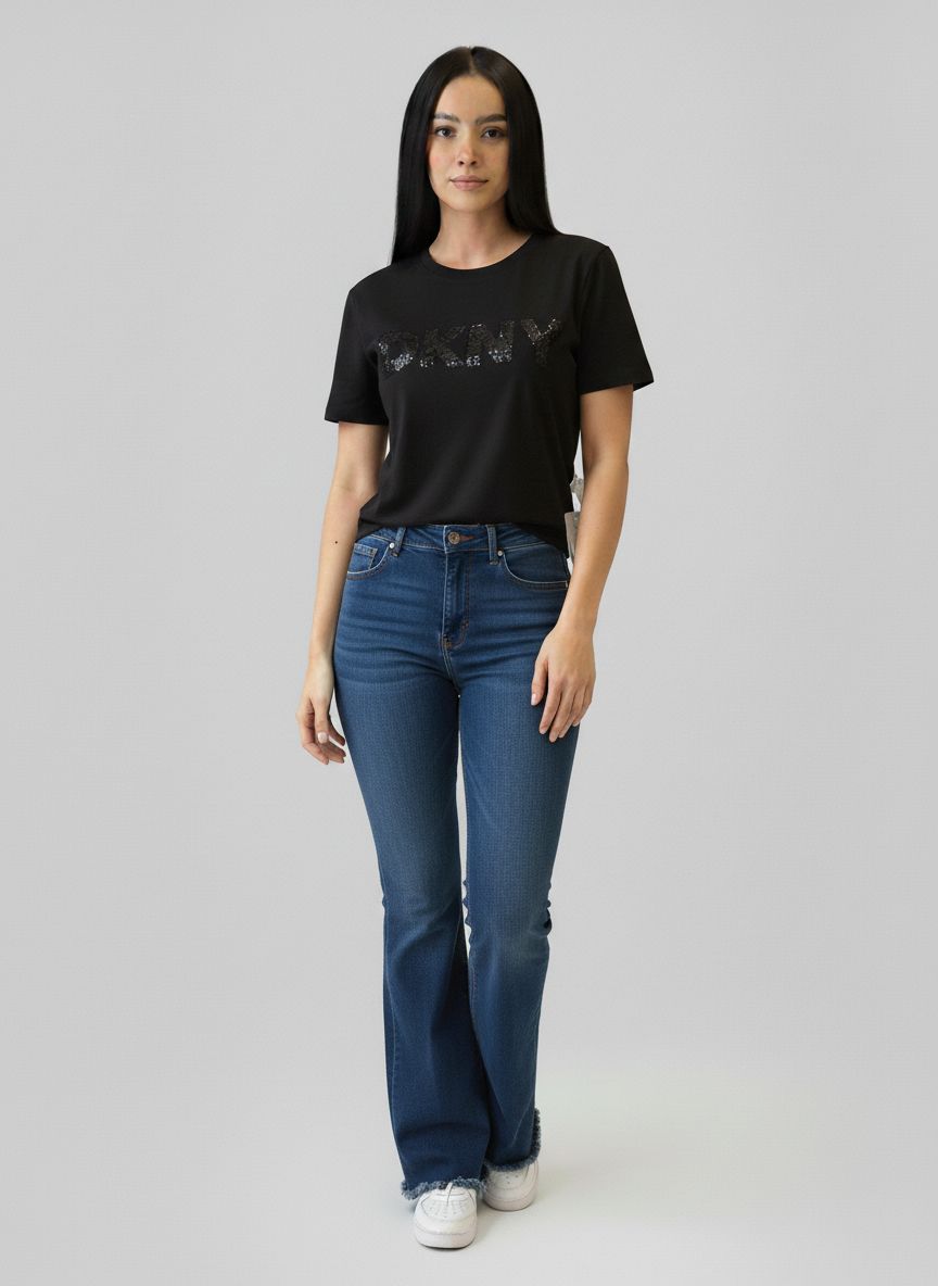 Calça Jeans Flare