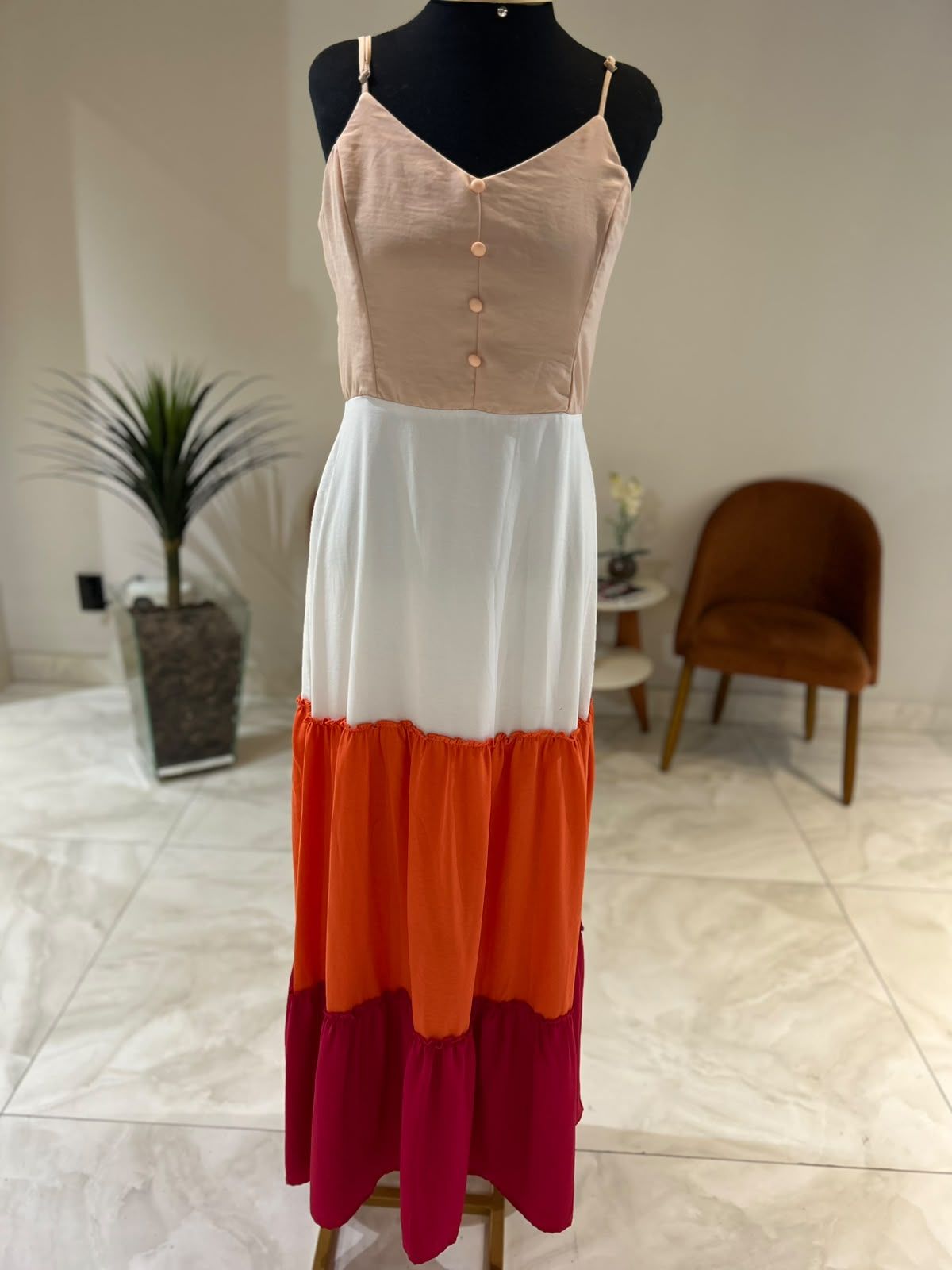 Vestido Midi Multicolor