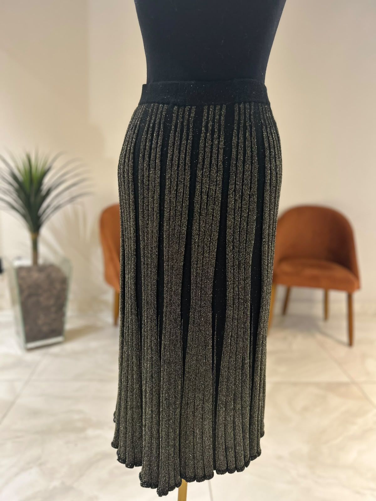 Saia Midi Tricot Shine