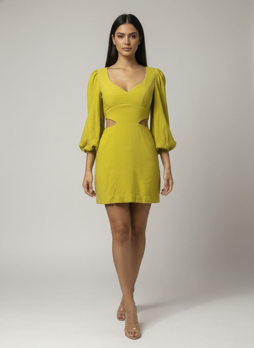 Vestido Macaquinho Recorte