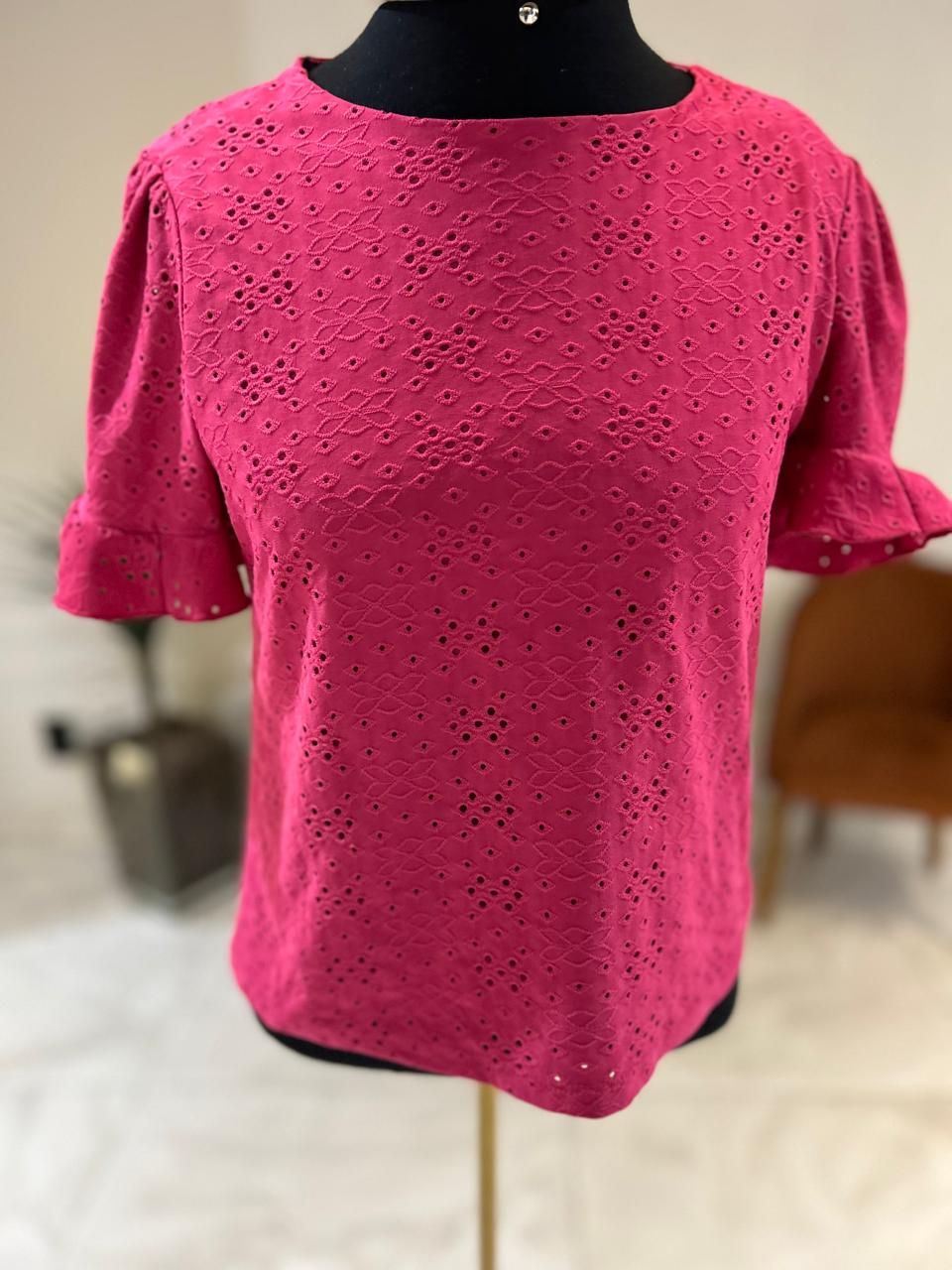 Blusa Manga Curta Laise