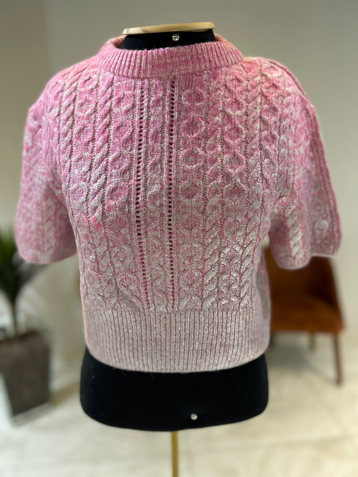 Tricot Manga Curta Shine