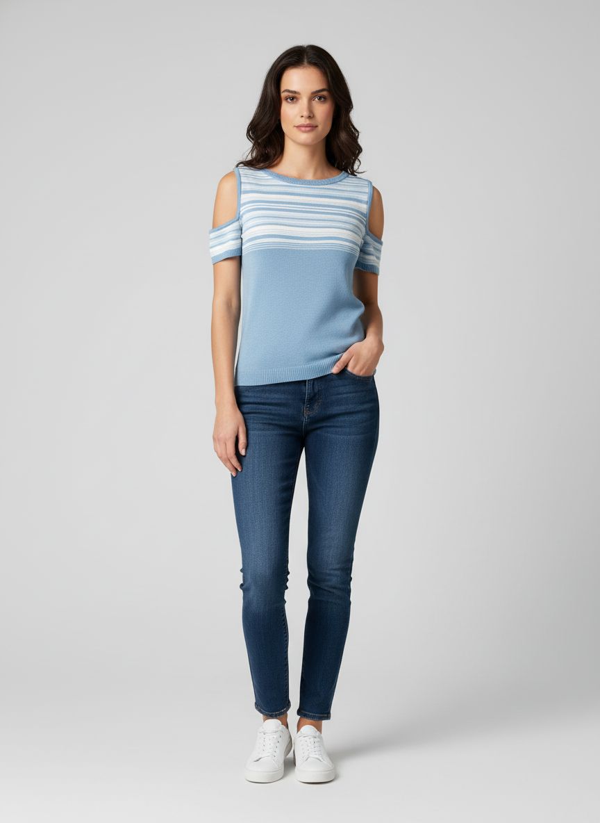 Blusa Tricot Manga Curta