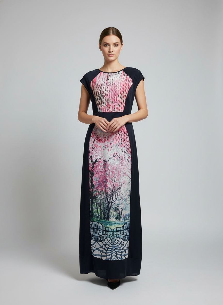 Vestido Longo Fendas Laterais