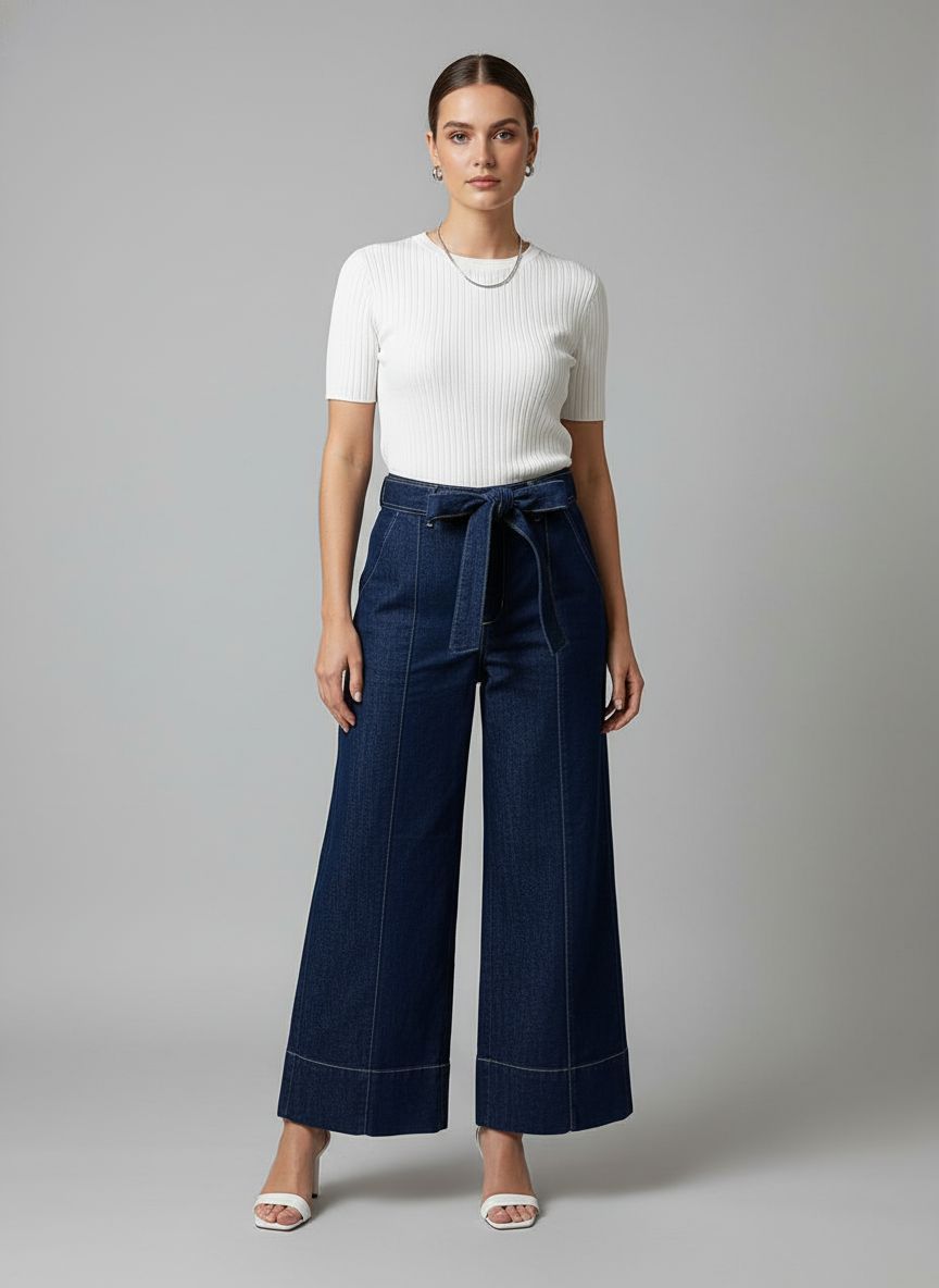 Calça Jeans Wide Leg