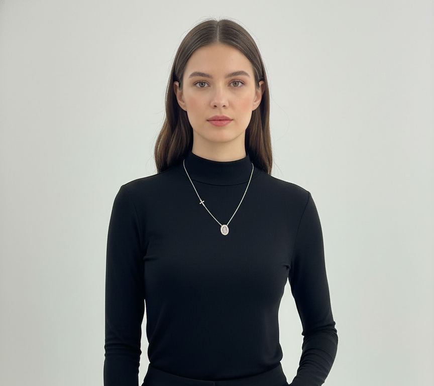 Colar Nossa Senhora Escapulário Prata