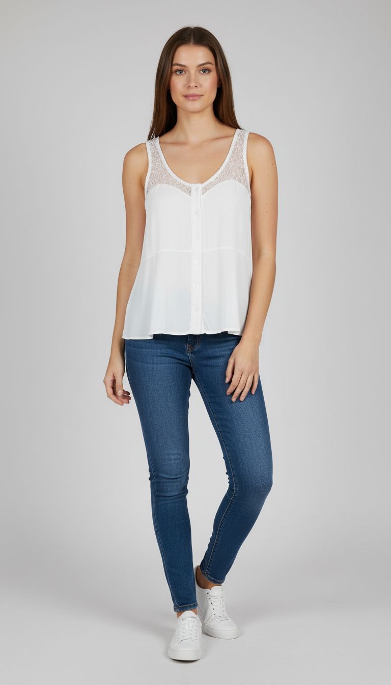 Regata Detalhe Renda