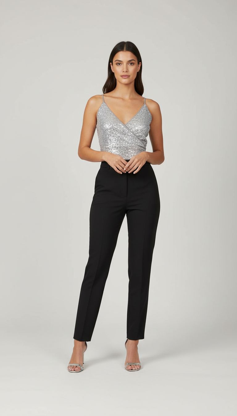 Regata Paetê Transpassada