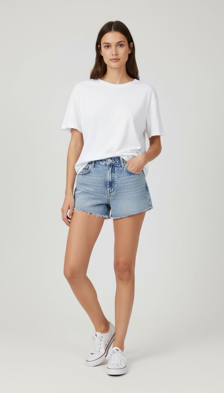 Shorts Jeans Lavagem Rosa