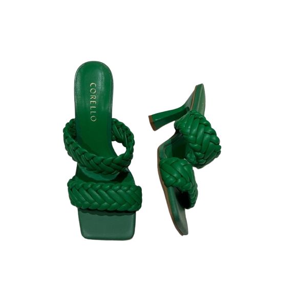 Sandália Verde Trançada