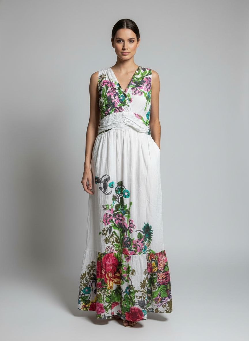 Vestido Floral Barra