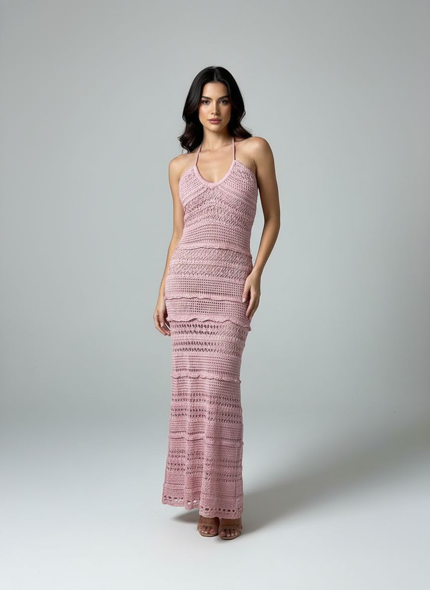 Vestido Longo Tricot