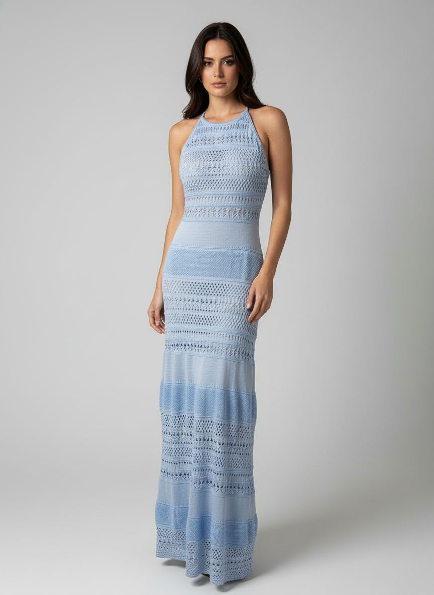 Vestido Longo Tricot