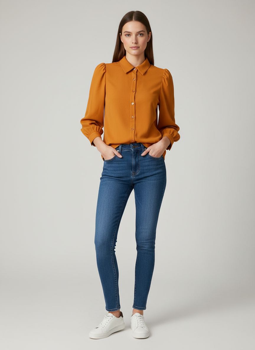 Camisa Manga Princesa