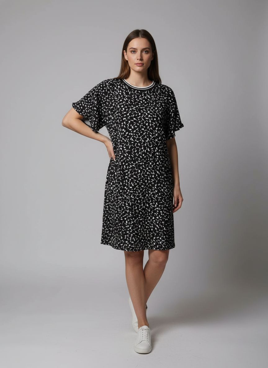 Vestido Manga Morcego