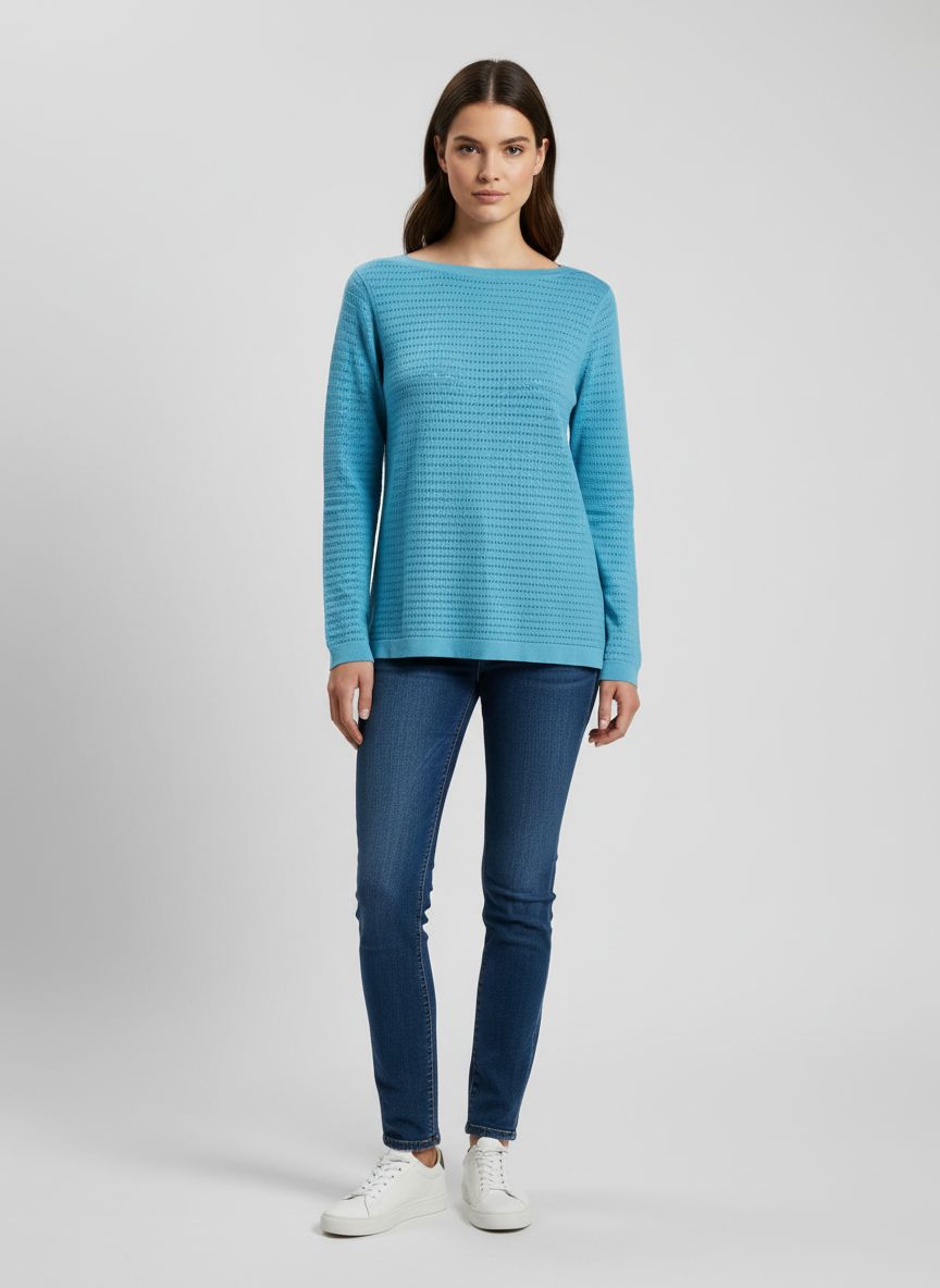 Blusa Manga Longa Tricot