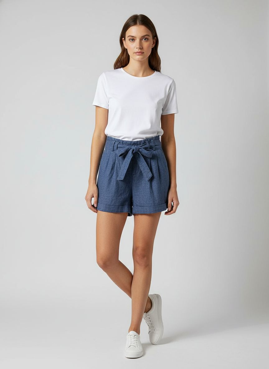Shorts Tecido Jeans